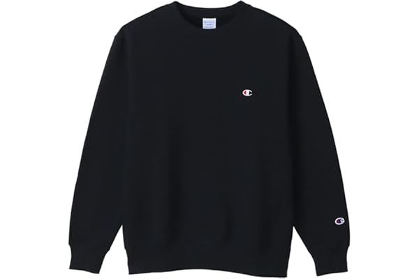 Champion C3-W005Z Sweatshirt, Long Sleeve, Fleece Lined, One Point Logo, Crew Neck Sweatshirt, Men's