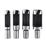 木工ドリル　ホールソー　穴あけビット　プラグカッター 6mm/8mm/10mm/13mm 面取り ネジ穴 ツール　木材作業　4pcs