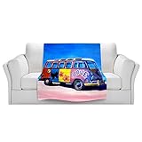 ブランケットウルトラソフトFuzzy 4サイズ！DIANOCHEデザインからby Markus Bleichner The Love VWバスホームDecor Unique Designer芸術的スタ