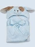 Hooded Bath Towel - Blue Puppy Dog by Bearington [並行輸入品]