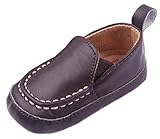 (コ-ランド) Co-land ベビースニーカー ファーストシューズ 男の子 赤ちゃん 新生児靴 男児 レザー製 滑り止め フォーマル 出産祝い 練習用 コーヒー色 12.5cm