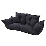 国産 ジャンボカウチソファ「背もたれダブルリクライニングカウチ(ZSY-0001-BK)」【JKP】ブラック(#9897488)