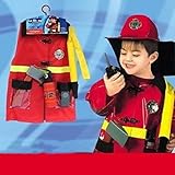 僕は消防士！ 子供 ハロウィン コスチューム 衣装 + グッズ 80〜140cm ウインドブレーカーにもなる！ パーティー クリスマス 劇 発表会 学芸会