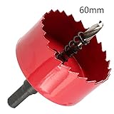 Funtoget 60-65ミリメートル M42 HSS メタル 穴 金属製 木製 プラスターボード ドリルビット
