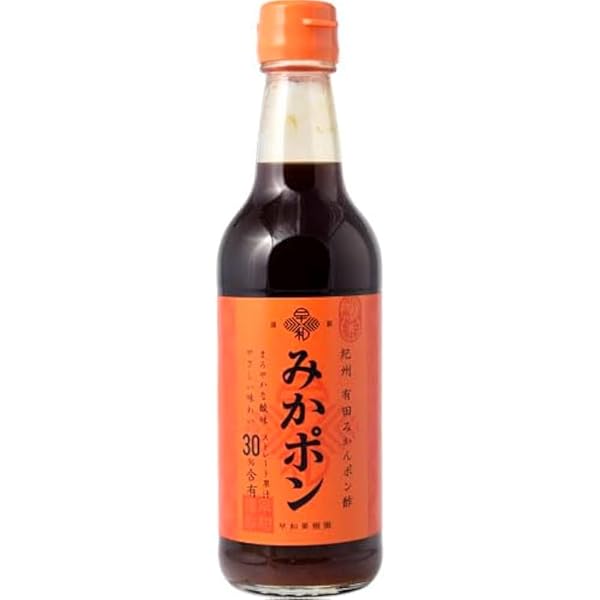 Amazon.co.jp: 早和果樹園 紀州有田みかんポン酢みかポン 360ml : 食品 