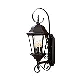 Acclaim 5413BK New Orleans Collection 3-Light Wall Mount Outdoor Light Fixture, Matte Black [並行輸入品]