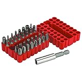 ABC」製品「 – 33 Piece – Hard To Find Screwdriverセキュリティヒント~ 1 / 4 in。六角ドライバEnd – Withマグネットビットホルダー5異なるとサイ