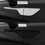 SlickMod Chrome Delete ブラックアウトビニールオーバーレイ 2021-2023 起亜 ソレントフェンダー トリム(グロスブラック、2.フェンダー トリム)