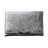 [ゼロハリバートン] Leather Mag Card Case MagSafe 対応 カードケース ヴィンテージ箔レザー 本革 背面ポケット 財布 スマホ カード収納 UNiCASE （シルバー）