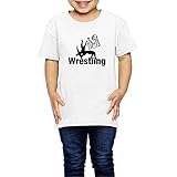 Ariesシャツ 2歳～６歳子どもＴシャツレスリング スポーツ運動会 優勝 部活動 応援 子供服 White 5-6 Toddler