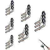 18個セット トップガイド 竿先ガイド 内径1.6mm、1.8mm、2.0mm、2.4mm、2.8mm、3.0mm ロッドガイドステレンス 釣り竿 穂先 交換 修理 （6サイズ各3個）