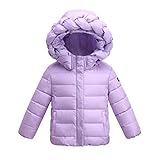 【JINDEL】 2-9歳 キッズ 女の子 可愛いコート コットン 厚い服 綿　防寒 冷え取り冬物 ダウンジャケット ダウンコート 上着 防風 高品質 子供の女の子の冬 選べ色6種 (100cm, パ