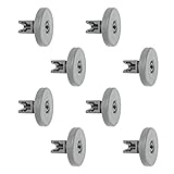 spares2goバスケットラックVESTEL食器洗い機用ホイール Large, Pack Of 8 02-UDWW-238