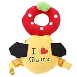Honel 赤ちゃん ごっつん防止 ケガ防止 頭の保護 乳幼児用 可愛い 衝撃防止 リュック 帽子 レッド いちご