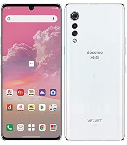 Amazon | SIMフリー docomo LG VELVET L-52A [オーロラホワイト