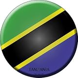 Smart Blonde C-438 Tanzania Country Novelty Metal Circular Sign