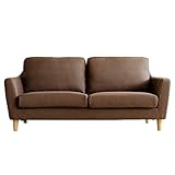 エア・リゾーム ソファー 2人掛け おしゃれ ローソファー ポケットコイル 2.5Pデザインソファ LAURU（ラウル） ブラウン（布）