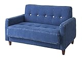 PaletteLife（パレットライフ）　ソファ　デニム　1.5人掛け　幅115cm　くるみボタン　NS-530