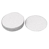 uxcell サンディングディスク　紙やすり　木工金属仕上げ　布地 研磨材　ホワイト　丸型　研磨サンドペーパー