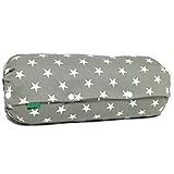 acortile 抱っこ紐収納カバー M 日本製 【モスグレイスターM×ボーダー】 90日保証 リバーシブル 裏生地ボーダー シッカリ生地