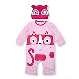エルフ ベビー(Fairy Baby)ベビー着ぐるみロンパース フード付き 長袖 可愛い猫模様 出産祝い 95cm