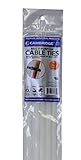 Cambridge 10 pcs- 21 " 120ポンド引張強度、頑丈ナイロンケーブルタイ、ナチュラル