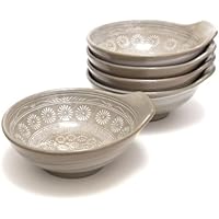 萬古焼 銀峯 とんすい 5個セット 花三島 20041(5)