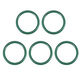 uxcell フッ素ゴムOリング FKM シールガスケット 機械配管用 グリーン 外径35 mm 内径28 mm 幅3.5 mm 5個