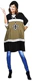 NFL New Orleans Saints Hoodieポンチョ、70.5 X 81 cm、ブラック