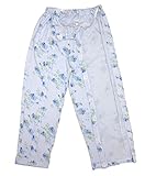 [trust map] 介護ズボン 婦人 レディース フルオープン 通年タイプ 通院 入院 (3L, ブルー)