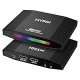 4K 60fps HDMIビデオゲームキャプチャとパススルーサポートHDR＆VRR,1080P 120fpsキャプチャゲームコンソールライブストリーミングと4Kビデオ録画用 MYPIN