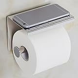 Ieasycan 1 pcステンレススチール304ロール紙モバイル携帯電話ホルダー棚タオルラックトイレのティッシュボックスバスルームアクセサリー