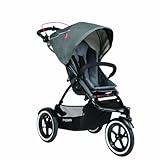 【並行輸入品】Phil&Teds フィル&テッズ Navigator ナビゲーター シングルストローラー 一人用 ベビーカー グラファイト+NONOKUROオリジナルハンドタオルセット