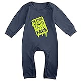 クール 赤ちゃん ファイティング ポスター Tシャツ 100%綿 Navy Size 6 M