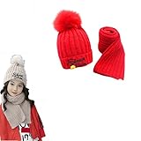 2色　2点セット（帽子＋マフラー）　かわいい　厚手　帽子　子供用　春/秋/冬 防風・防寒・保温 ベビー 帽子　女の子　ベビー　ニット帽 男の子　ベビー　ハット/帽子/キャップ/ハット　子供用/幼児/キ