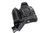 TP Original Nikon D750 専用 オープナブルタイプ 本革 ボディケース 黒色(底面開閉)