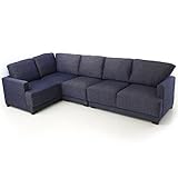 ソファ ソファー カウチソファ コーナーソファ 5人掛け ファブリック インディゴブルー