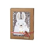 Cutie Rabbitツイストローズ毛布| Super Soft and Cozy Warm |コンパクト設計とポータブル| Suitable for新しいBornまたは子| Perfect Gif
