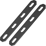 Kaedear(カエディア) バイク ユニバーサルステー 取付金具 ステンレス 厚さ2mm 金具 ブラケット 汎用 2本入り カスタムステー KDR-YX-S15-4M10 (M10×4穴/150×25×2.5mm)
