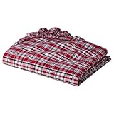 Plaids and Stripes Boys Red Plaids Crib Sheet