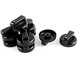 uxcell ガスストーブノブ ガスこんろ オーブンスイッチ 点火ツマミ コントロールノブ　プラスチック製ノブ