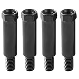 EsiFare バイク ミラー 延長アダプター 8mm 4個入り バイクミラー変換アダプター 正ネジ・負ネジアダプターバイク バイクミラーアダプター8mmロング 高さ調整スペーサー 正逆ネジ変換 硬度が高く 耐久性があり 取付が簡単 (正8mm → 正8mm*2、逆8mm → 逆8mm*2）