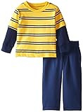 Gerberガーバーベビーand Little Boys 'ストライプ長袖トップとパンツセット