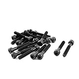 20枚のステンレス鋼ローレット皿六角ボルトネジM5x30mm