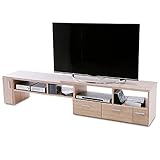 LOWYA （ロウヤ） テレビ台 テレビボード 伸縮 角度自由 コーナー ローボード 50インチ対応 木製 109cm～198cm オーク おしゃれ