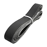 KKmoon 12枚入り サンドペーパー サンディングベルト 1in*30in 粒度400/600/800/10000 各種3個 研磨サンドベルト ブラック 柔らかい布