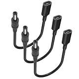 Varbmt USB-C DC 5.5mm*2.1mm 電源PD充電ケーブル 15W(5V-3A) 急速充電 USB Type C PD to DC 変換ケーブル 長さ30cm 急速充電 多重保護 耐熱耐寒 耐摩耗 プリンター、DVR、ワイヤレス防犯カメラ、ソーラーパネル、ミニー扇風機、LEDストライプ、カメラ、携帯電話、タブレット、スピーカー、レコーダー、MP3などに対応 三本セット