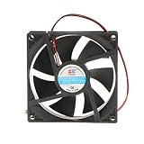 Fenteer 92mm 2ピン 12V 静音 ケースファン CPUクーラー ファン プラスチック