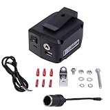 【スイッチ付】5A対応 マキタ USB アダプター 12V 5V 出力/ 14.4V 18V入力 NLAセレクト