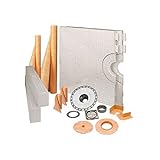 Schluter KERDI 48 " x 72 "シャワーキットwith Brushedニッケルドレイン